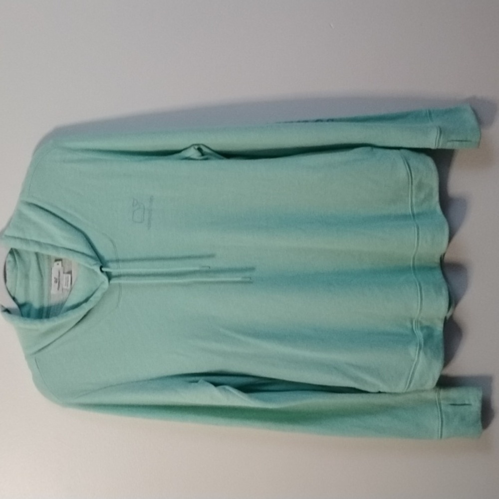 Vineyard Vines Light Green Coastal Pullover Drawstring Sweatshirt Whale Logo